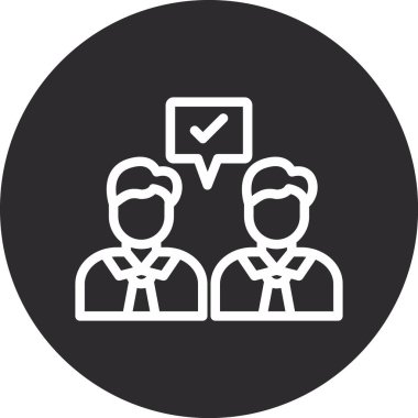 İş simgesinin vektör illüstrasyonu