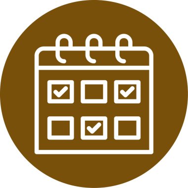 Kontrol listesi simgesi vektör illüstrasyonu