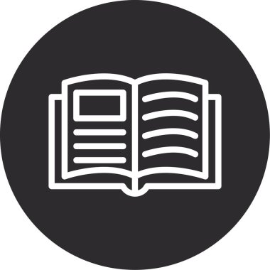 Kitap. Web simgesi basit tasarım