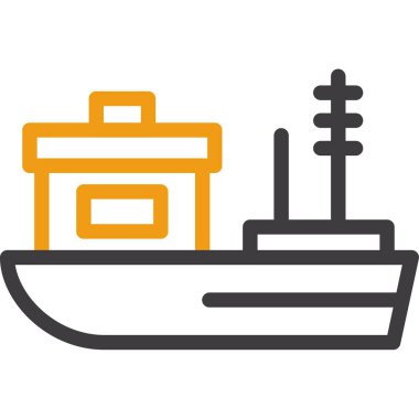 cruise gemi kutsal kişilerin resmi, vektör çizim