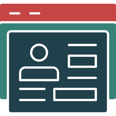 Tarayıcı pencere simgesi ana hat biçiminde