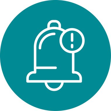 Çan simgesi vektör illüstrasyonu