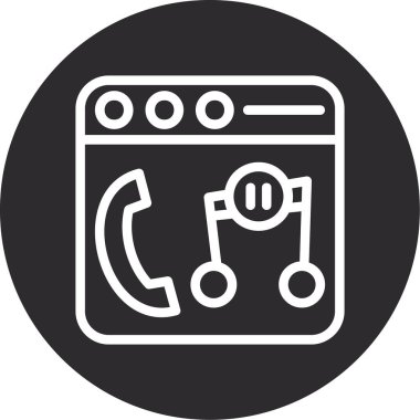 Modern bir simgenin vektör illüstrasyonu