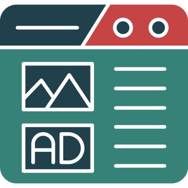 Web tasarım vektörü simgesi