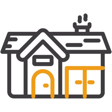 ev simgesi, vektör illüstrasyonu