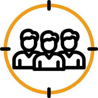 insanlar simge vektör illüstrasyonu