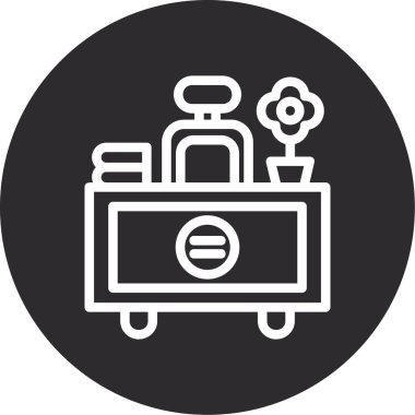 Bir kameranın vektör illüstrasyonu