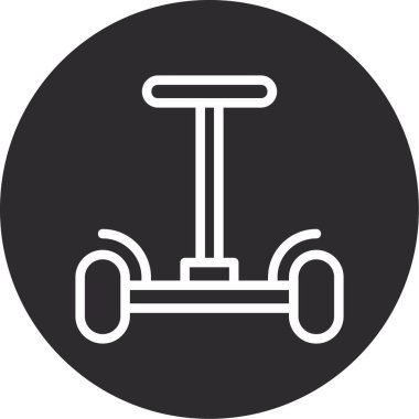 Modern bisiklet ikonunun vektör illüstrasyonu