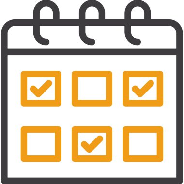 tarih ve zaman çizelgesi simgesi.