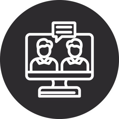 İş ve finans simgesinin vektör illüstrasyonu