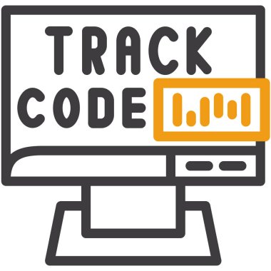 Kod kodlama düz vektör simgesi deseni