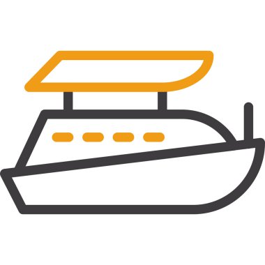 Tekne. Web simgesi basit illüstrasyon