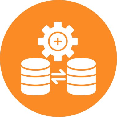 Sunucu. Web simgesi basit illüstrasyon