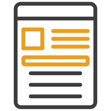 iş raporu vektör simgesi