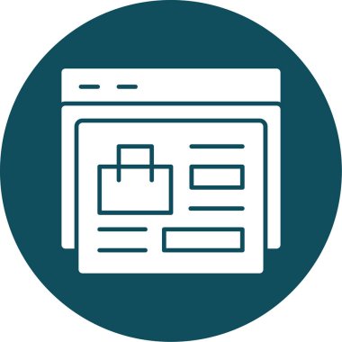 Web sayfası vektör simgesi tasarımı