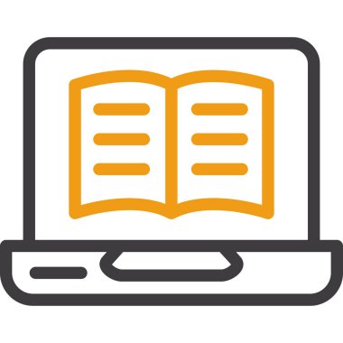 Kitap. Web simgesi basit illüstrasyon