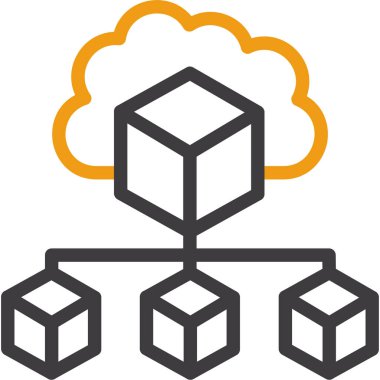 bulut ağı simgesi. vektör tasarımı