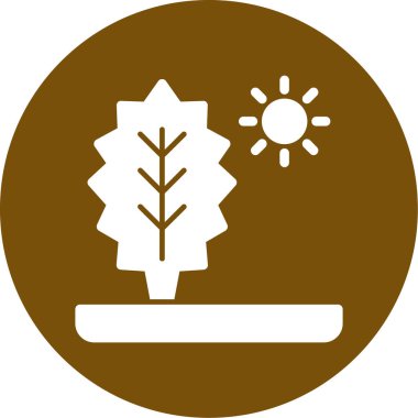 vektör simgesi, ağaç illüstrasyonu