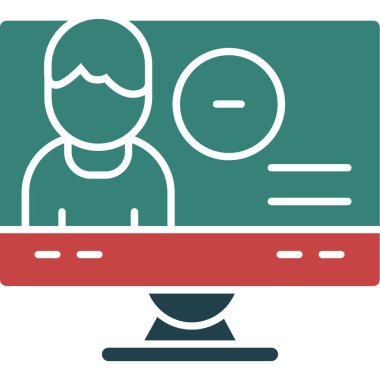 İnsan simgesinin vektör illüstrasyonu