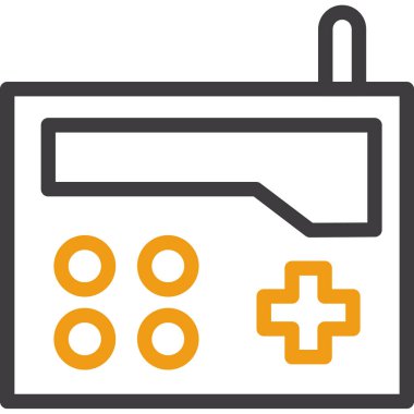 outline biçiminde denetleyici konsol oyun simgesi