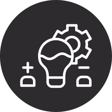 Moda biçimi izole edilmiş arkaplanda ampul simgesi