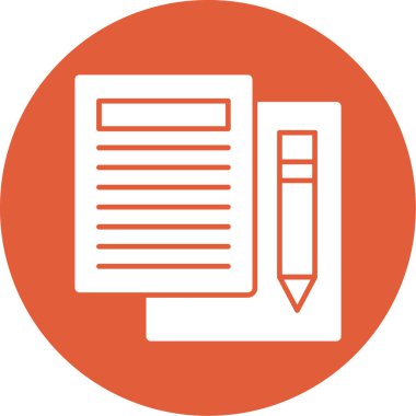 Belge simgesinin vektör illüstrasyonu