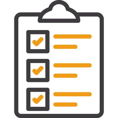 Liste simgesi ve düz biçimli pano