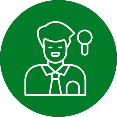 Bir kadın simgesinin vektör illüstrasyonu