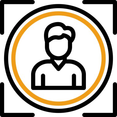 Moda tarzında izole edilmiş iş adamı simgesi