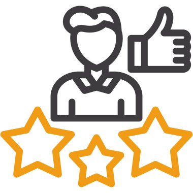 derecelendirme müşteri geribildirim simgesi