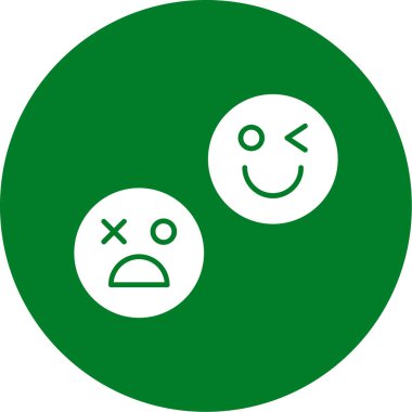 Gülen ikon vektör illüstrasyonu