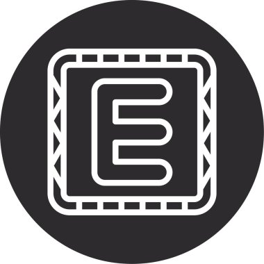 Modern ve konsept tasarımı eksikliğinin vektör simgesi.