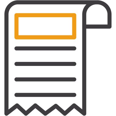 kağıt dosya simgesi ana hat biçiminde