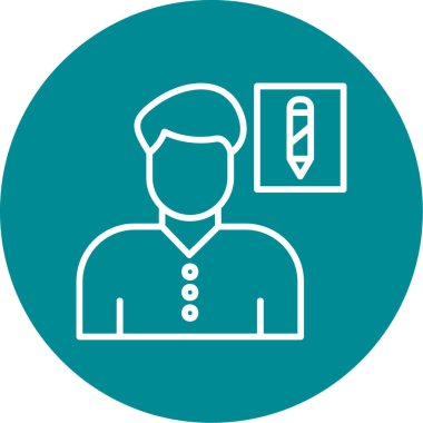 doktor vektör simgesi modern illüstrasyon