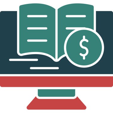 kitap düz vektör simgesi