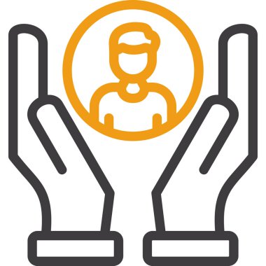 iş fikri el simgesi