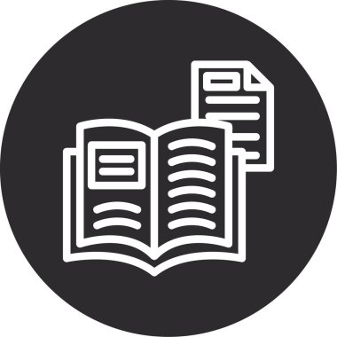 kitap simgesi vektör illüstrasyonu