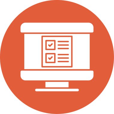 Bilgisayar. Web simgesi basit illüstrasyon