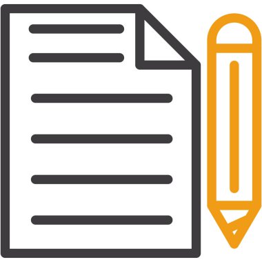 Belge. Web simgesi basit illüstrasyon