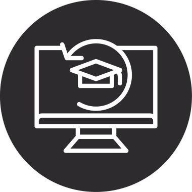 vektör mezuniyet simgesi çizimi