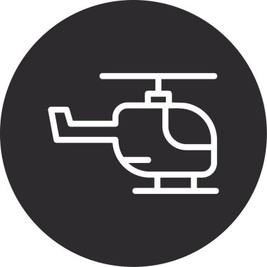  helikopter simgesi vektör illüstrasyon tasarımı