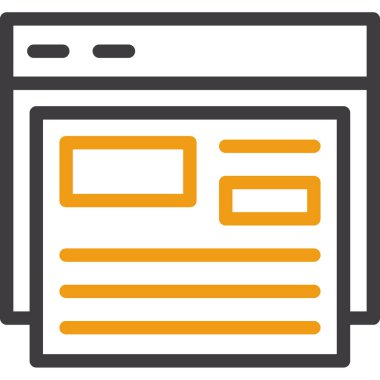 Tarayıcı web sayfası simgesi düz biçimli