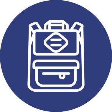 Evrak çantası simgesinin vektör illüstrasyonu