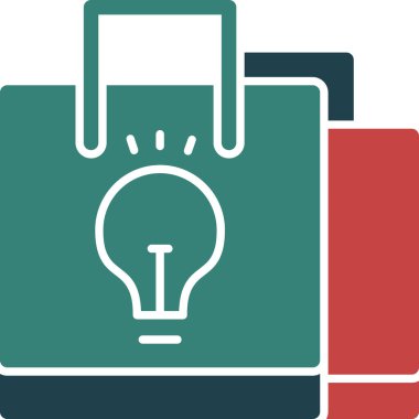 ampul ışığı fikir simgesi - taslak biçimi