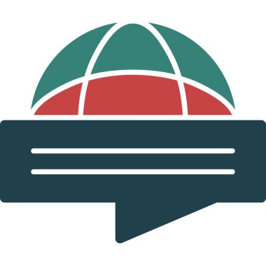 genel ağ renkli vektör simgesi