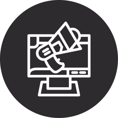 seo modern simgesinin vektör illüstrasyonu