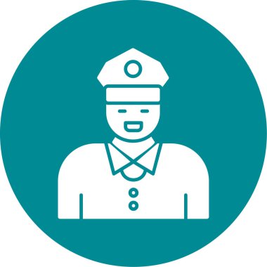 polis simgesi vektör illüstrasyonu