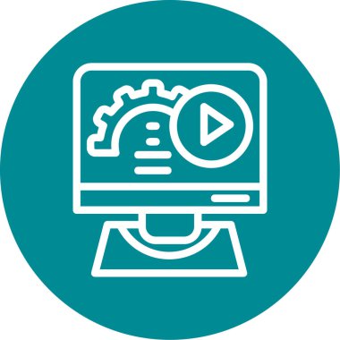 seo modern simgesinin vektör illüstrasyonu