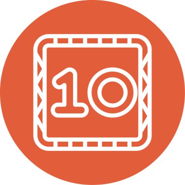 Yumuşak renk arkaplanında izole edilmiş modada bir numaralı simge