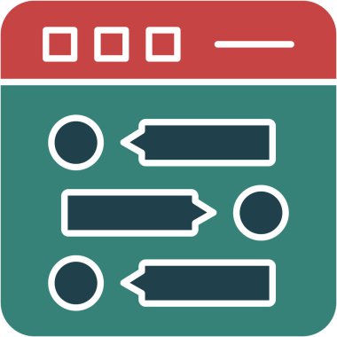 seo modern simgesinin vektör illüstrasyonu